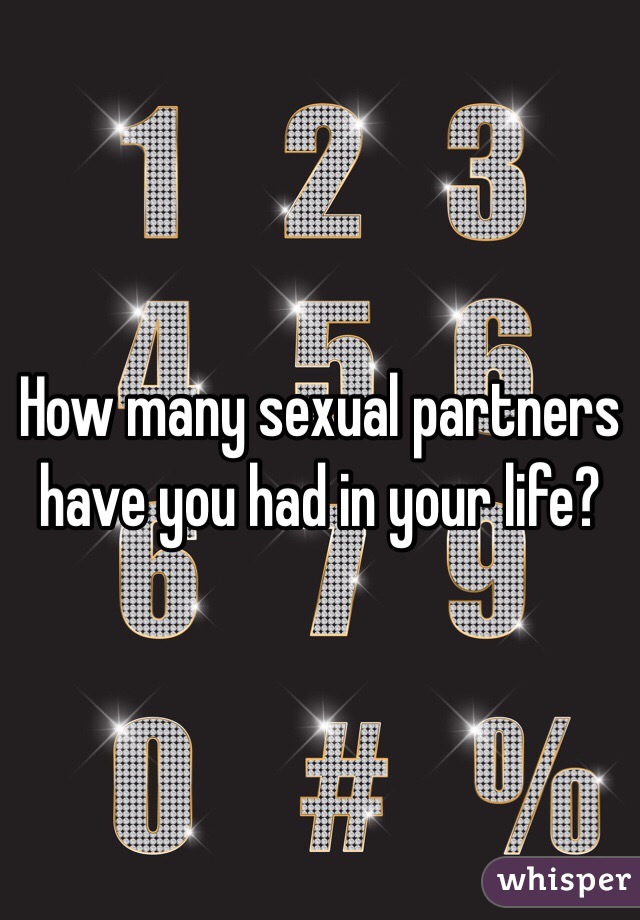 How many sexual partners have you had